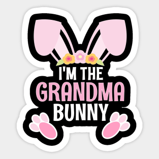 I'm The Grandma Bunny Easter Family Matching Apparel Sticker